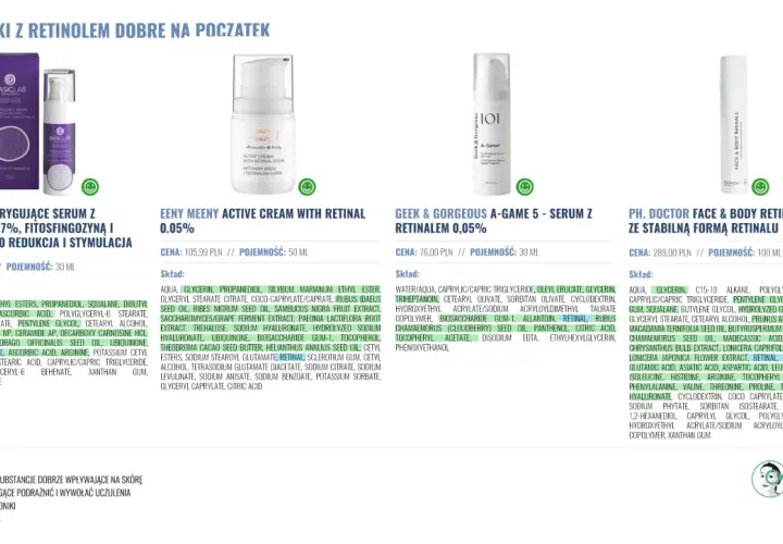 Kremy i serum z retinalem, idealne dla początkujących. Odkryj moc retinoidów bez recepty dla pięknej skóry.