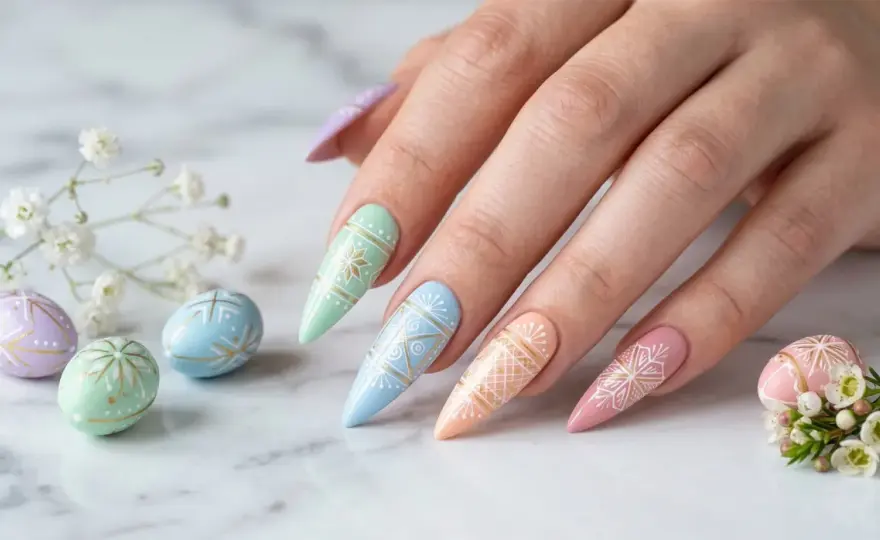 Wielkanocne paznokcie - idealny manicure na święta!