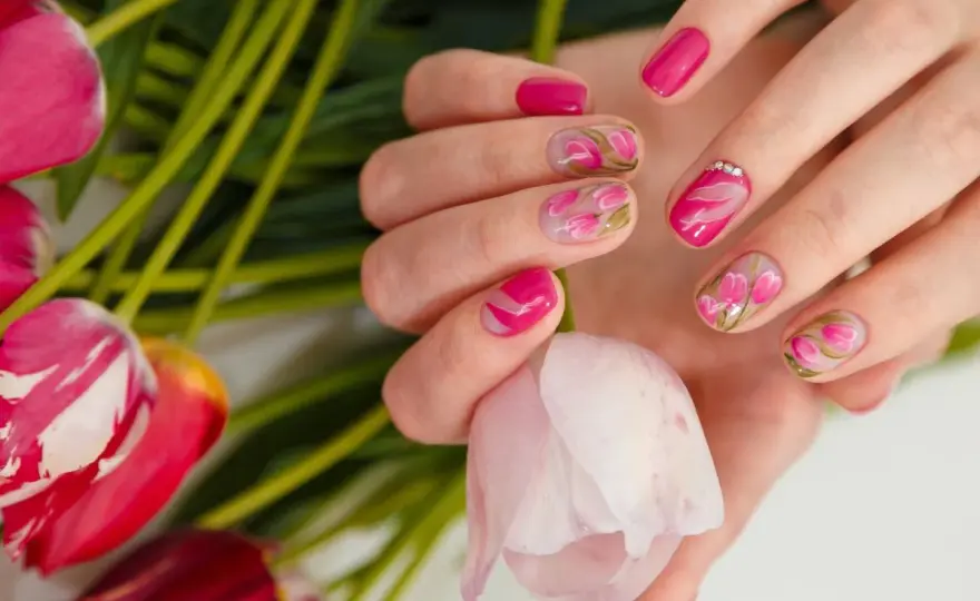 Kwiatowy french - jak zrobić modny manicure? Poradnik